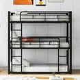 thumbnail image 3 of [Stable & Space Saving Solution] Restonic Bunk Bed in Twin XL with Metal Slats & Guard Rails, 3 of 8
