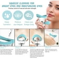 thumbnail image 5 of Eye Wash Cup, Scheam Blue Eye Wash Bath Kit (Eye Drop Guide/Wash Cup), Silicone Eye Cup for Effective Eye Cleansing Dust Makeup Irritants, Soothing Tired Eyes, 5 of 6