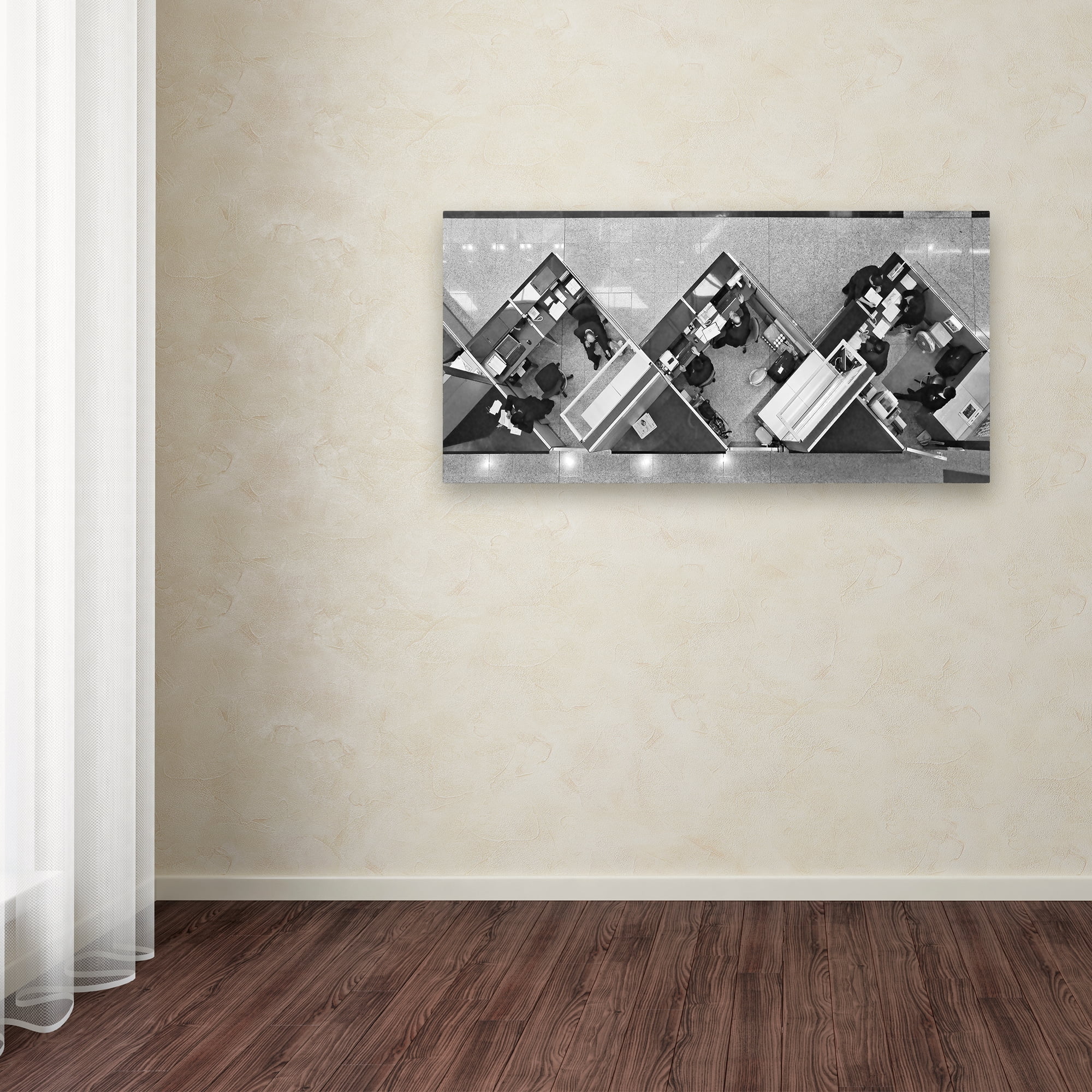 Trademark Fine Art 'Cubicle Life' Canvas Art by Vincent Kohar