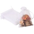 thumbnail image 1 of Bolsa de organza de 100 piezas, 4x6" (10x15cm) Bolsa de regalo con cordón transparente, Bolsa de fiesta, Joyería, Festiva, Jabón de baño, Bolsa de regalo de organza de maquillaje (Blanco) oso de fresa Electrónica, 1 of 5