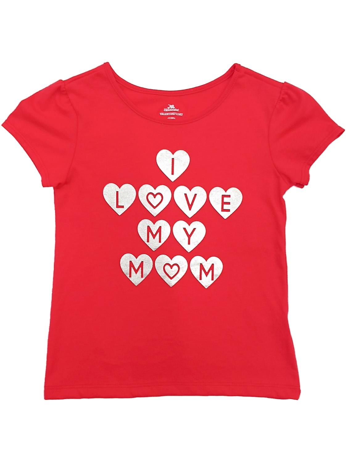 Printable scripture bookmarks kjv instant download valentines Valentine - Toddler Girls Red I Love My Mom Valentines Day T-Shirt