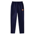 thumbnail image 4 of SLdy Men's Lounge Pants Ultra-Soft Lined Drawstring for Sleeping Lounging at Home Cozy Relaxation Wear, Navy S, 4 of 5