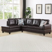 PonLiving Sectional Sofa Set for Living Room Furniture Set,Faux Leather L-Shape Sectional Sofa