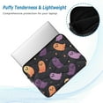 thumbnail image 2 of FORMRS 15-15.6 inch Laptop Sleeve Case Soft Carrying Quilted Computer Bag Cover, Halloween Purple Ghosts, 2 of 7