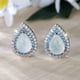 thumbnail image 5 of Elegante Pendientes de la gota con el ópalo blanco único ligero de la joyería del oído para las mujeres, 5 of 8