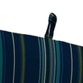 thumbnail image 5 of Jordan Manufacturing Sunbrella 44" x 22" Stanton Lagoon Navy Stripe Rectangular Outdoor Chair Cushion with Ties and Hanger Loop, 5 of 12