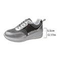 thumbnail image 5 of Women's Carnival Shoes Platform Sneakers Glitter Round Toe Lace Up Breathable Casual Sports Walking Shoes, 5 of 8