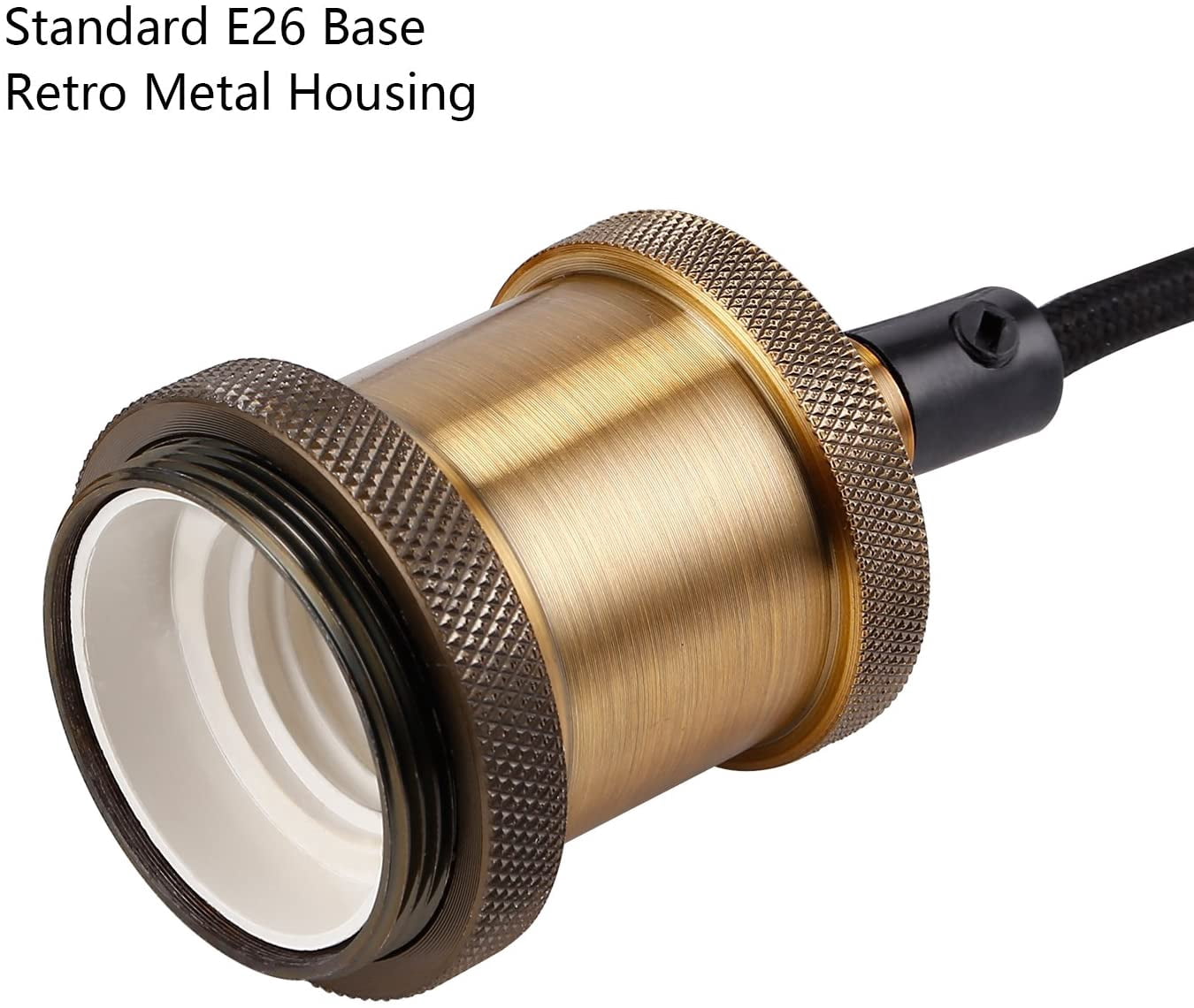 UL-listed Ceiling Pendant Light Fixtures, E26/E27 Lamp Holder, Antique Bronze
