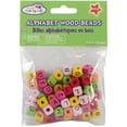 thumbnail image 2 of Wood Alphabet Beads, 10mm, 60pk, 2 of 2