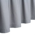 thumbnail image 5 of Haperlare Kitchen Curtains Farmhouse Embossed Textured Soft Microfiber Blackout Tier Curtains for Cafe Bathroom, Gray, 30"W x 24"L 2 Panels, 5 of 8
