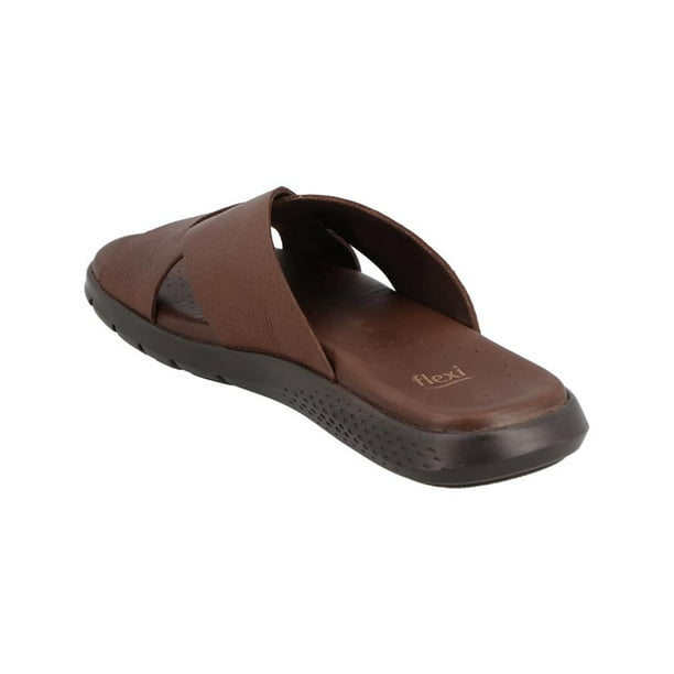 Sandalias Hombre Flexi Piel Comodas Ligeras Flexibles cafe 25.5 Flexi 400020 Walmart en linea