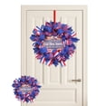 thumbnail image 2 of 4th of July Wreaths for Front Door,Patriotic Independence Day Wreath,Americana Memorial Day God Bless America Patriotic Decor, 2 of 9