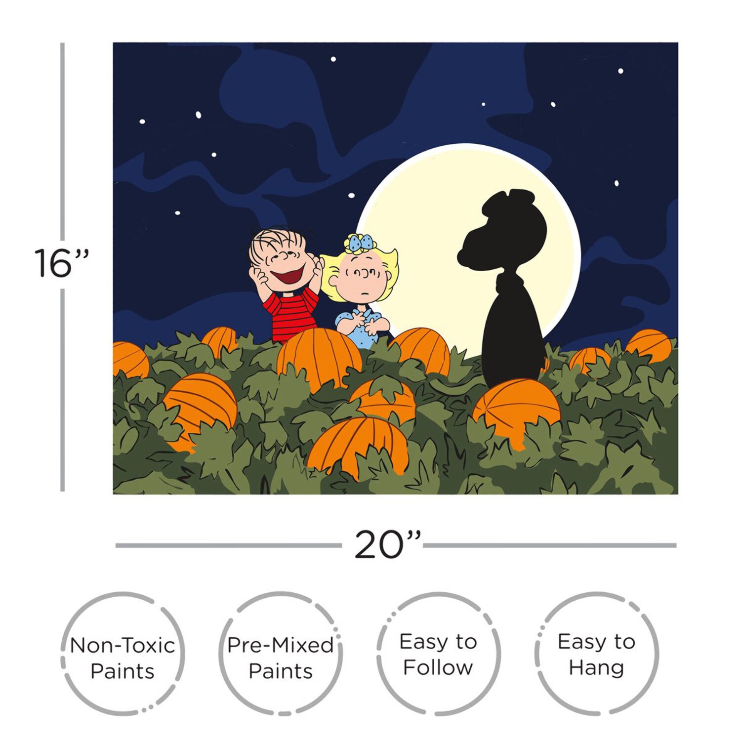 Peanuts It’s The Great Pumpkin Charlie Brown Art by Numbers