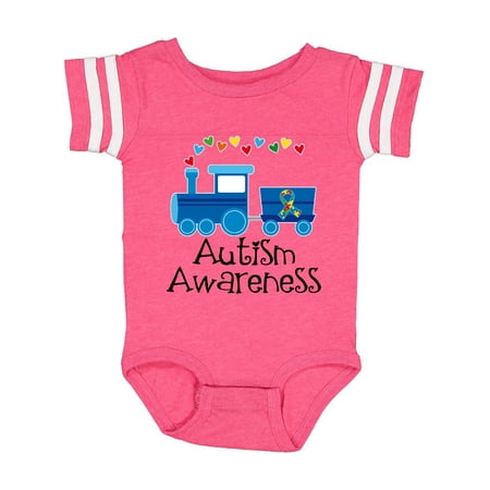 

Inktastic Autism Awareness Ribbon Train Gift Baby Boy or Baby Girl Bodysuit