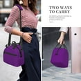 thumbnail image 6 of Fuzoiu Purple Print Insulated Lunch Bag for Women Men Large Reusable Lunch Box Adult Leakproof Portable Cooler Tote Bags for Work Picnic, 6 of 7