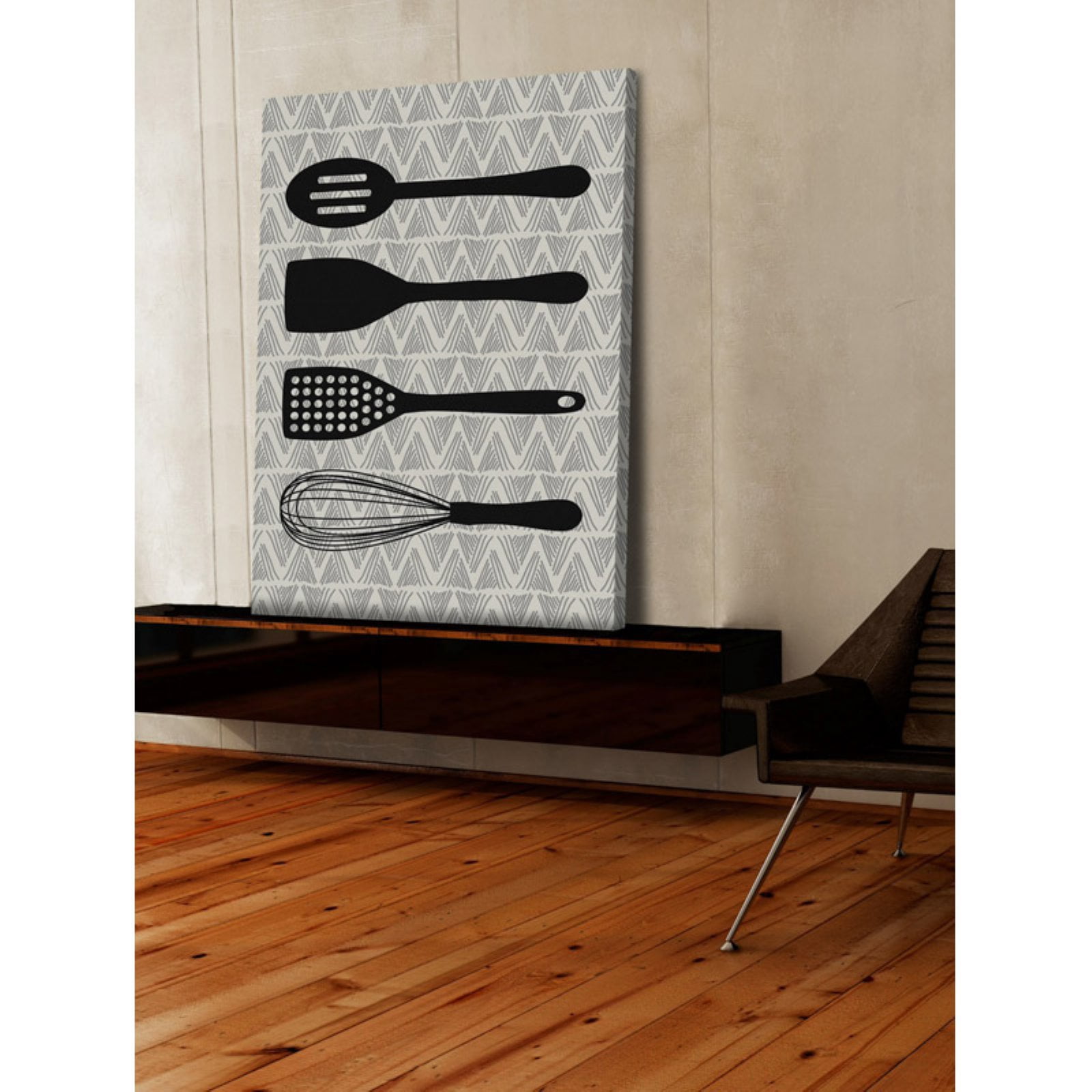 Marmont Hill Utensils Painting Print on Wrapped Canvas