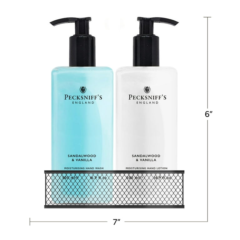 Pecksniffs Sandalwood and Vanilla Hand Wash and Body Lotion Set