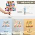 thumbnail image 3 of Yayeee Mini Table Lamp 10.8" Dimmable with Fabric Shade 3 Color Temperatures, Watercolor Circles, 3 of 7
