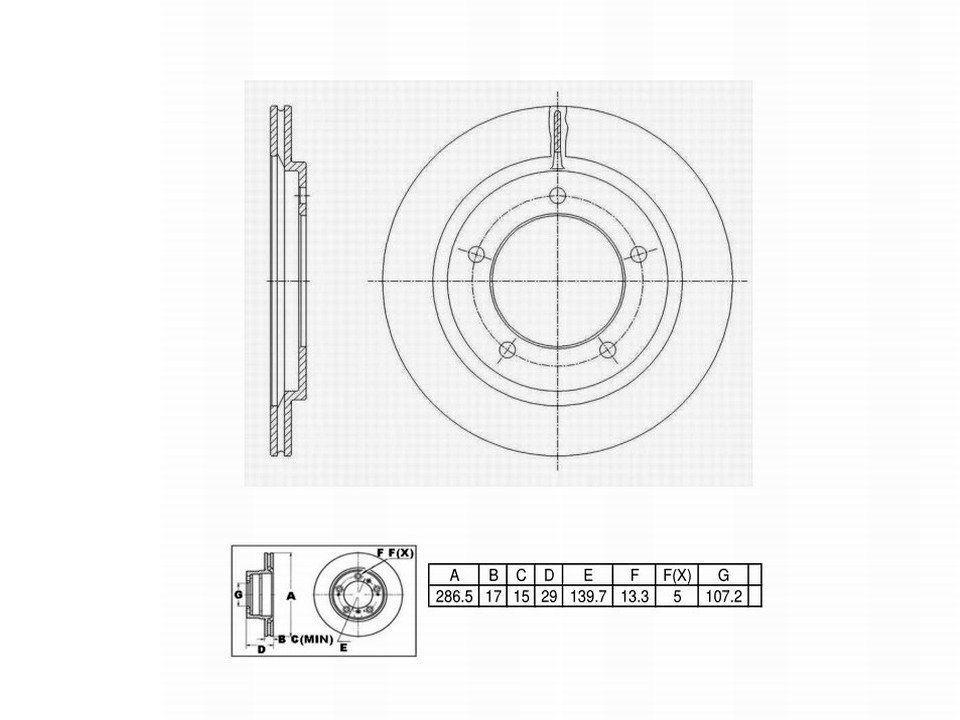 Winstop Brake Rotor, Front WS233442, Chevrolet Tracker 1999