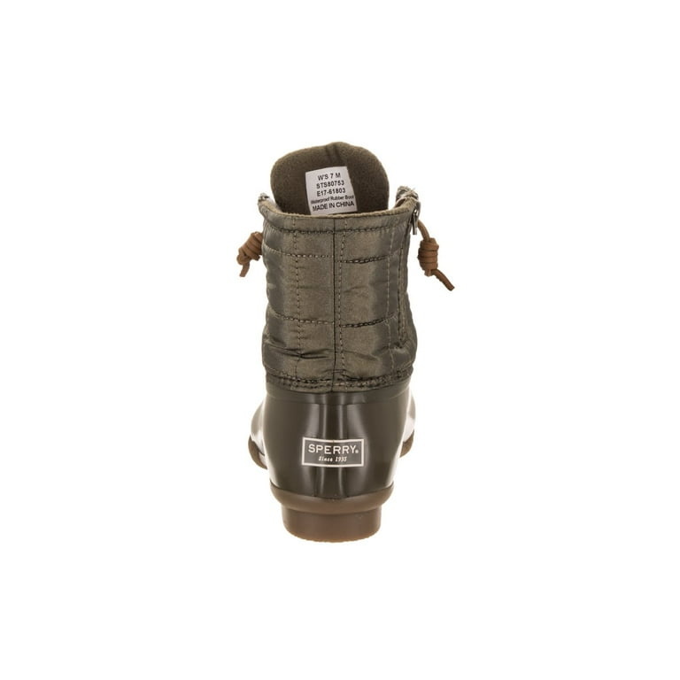 Sperry saltwater shiny store quilted waterproof boot