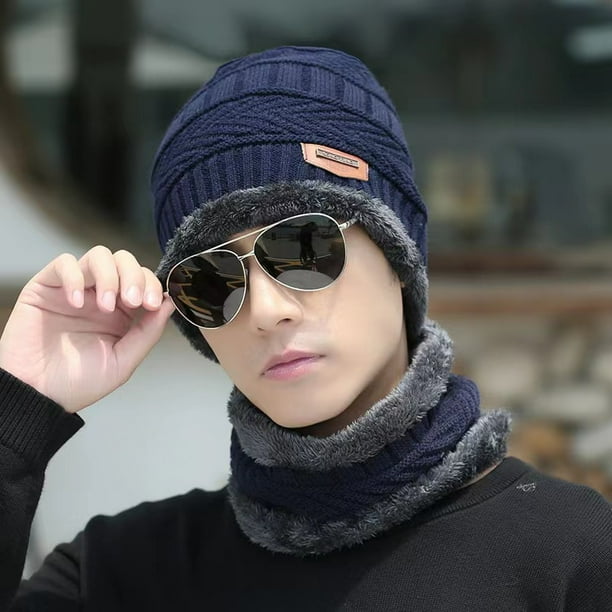 Gorro de invierno nuevo para hombre, gorro de lana gruesa con forro polar, cálido gorro de algodón para invierno, gorro tejido para otoño e invierno para mujeres jóvenes, venta al por mayor