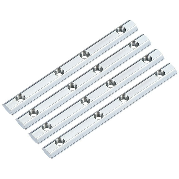 Straight Line Connector, 3.9" Joint Bracket for 2020 Series T Slot 6mm Aluminum Extrusion Profile, 4 Pcs