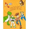 thumbnail image 4 of Disney Pixar Toy Story Woody Buzz Lightyear Bo Peep Toddler Boys T-Shirt and Mesh Shorts Outfit Set Toddler to Little Kid, 4 of 5
