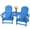 Blue, variant on Walsunny Adirondack Chairs Set of 2 HDPE Outdoor Chair Set with Connecting Tray Cup Holder Removable Tabletop,All-Weather HDPE Outdoor Chair Set for Patio Garden Backyard Deck Lawn Poolside, Black