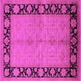 thumbnail image 1 of Ahgly Company Indoor Square Oriental Pink Industrial Area Rugs, 4' Square, 1 of 4