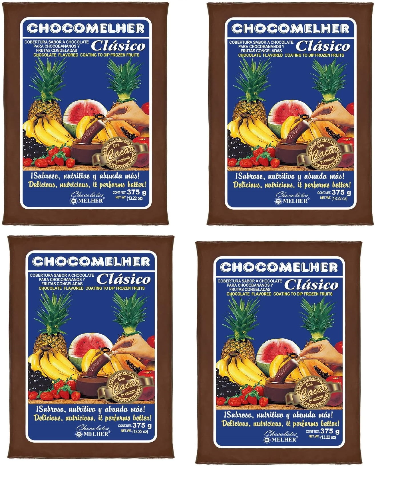 4 pack chocolate flavored coating From El Salvador Para