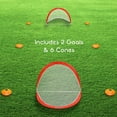 thumbnail image 4 of GoSports Portable Pop Up 4 foot Soccer Goals with Set of 2 Nets, Cones and Case, 4 of 9
