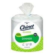 Chinet Classic Dinner 10 3/8-inch Paper Plate, 165-count