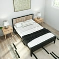 thumbnail image 6 of Plank+Beam Scandinavian Full Size Bed Frame with Headboard, Solid Wood  Platform Bed for Adults, 6 of 7