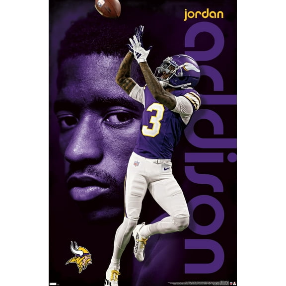 NFL Minnesota Vikings - Jordan Addison 24 Wall Poster, 22.375" x 34"