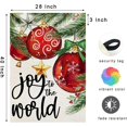 thumbnail image 2 of Christmas Joy to the World 28x40 Double Sided for Outside Winter Outdoor Decorative Xmas Holiday Large Porch Flag 68-28, 2 of 6