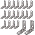 thumbnail image 1 of Support, 20 Pcs de Support d'Angle en Acier Inoxydable (1.57 x 1.57 Pouces, 40 x 40 mm) Support d'Angle Droit à 90 Degrés, 1 of 4