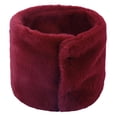 thumbnail image 1 of HVOBTTY Mens Womens Fleece Thick Warm Neck Gaiters, Winter Scarf with Warmth and Same Gender Protection High Neck Thick Yarn Solid Color and Neck Cover Red, 1 of 2