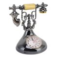 thumbnail image 4 of Relaj Telefónico retro, relajessipertador vintage con números grandes, relaj de mesa con diseño de teléfono antiguo antiguo con pilas, decoración para el hogar, café,, 4 of 7