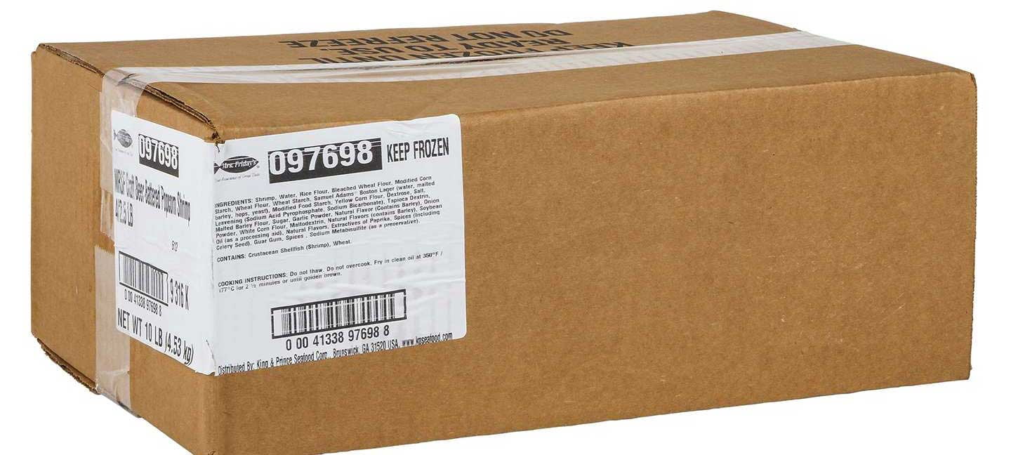 Mrs Fridays Craft Beer Battered Popcorn Shrimp, 2.5 Pound -- 4 per case