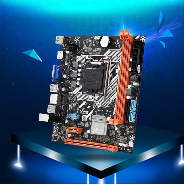 Placa Base De Escritorio 2CH 16GB Placa base de escritorio Dual SATA3.0 M-ATX Placa pequeña LGA DDR3 Placa base Sywqhk Para estrenar