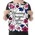 thumbnail image 2 of Creative Floral Wall Decor - Home Decor Enthusiast - 13x19 Poster Print, 2 of 4