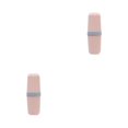 thumbnail image 4 of Ounissouiy Caja portátil para cepillos de - Hecha de plástico PP Estuche para cepillos de resistente y duradero Taza para cepillos de Ligera rosa 2Conjunto, 4 of 6