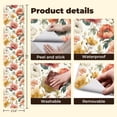 thumbnail image 5 of Peel and Stick Wallpaper Floral Watercolor Soft Pink Yellow White Flowers Wall Mural 23.6in x 9.8ft Self Adhesive Removable Wall Paper Renter Friendly Wallpaper for Bedroom Livingroom Office Studio, 5 of 8