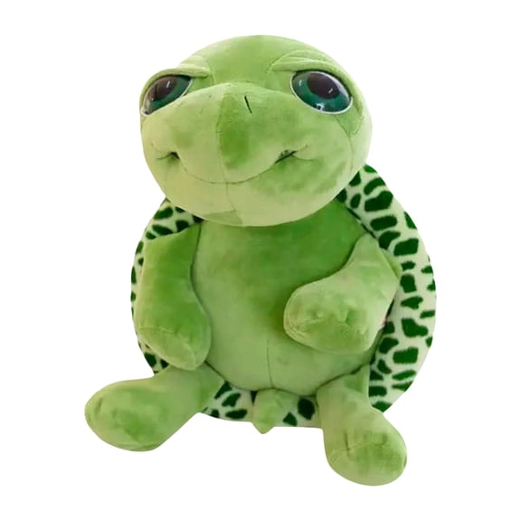 KDFWDM Turtle Plush Animal Toy - Soft Stuffed Green Turtle Model for 𝗖𝗵𝗶𝗹𝗱𝗿𝗲𝗻, Decorative Plush for Nursery, Portable Collectible Animal Toy for Toddlers and 𝗞𝗶𝗱𝘀