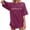 Purple, variant on Trendfront Womens Oversize Tops Cute Dinosaur Graphic Crewneck Drop Shoulder Short Sleeve Loose Fit Tee Trendy T Shirts Pullover Streetwear