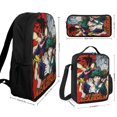 thumbnail image 2 of My Hero Academia 3 Pcs Backpack Set With Lunch Bag And Pencil Case Casual Bookbag Lunch Box Pencil Box, 2 of 8