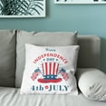 thumbnail image 4 of Pillow Protectors Covers 18x18 inches Set of 2 Soft Independence Day Decorative Pillow Cases for Couch, Living Room, Bedroom, and Car, 4 of 5