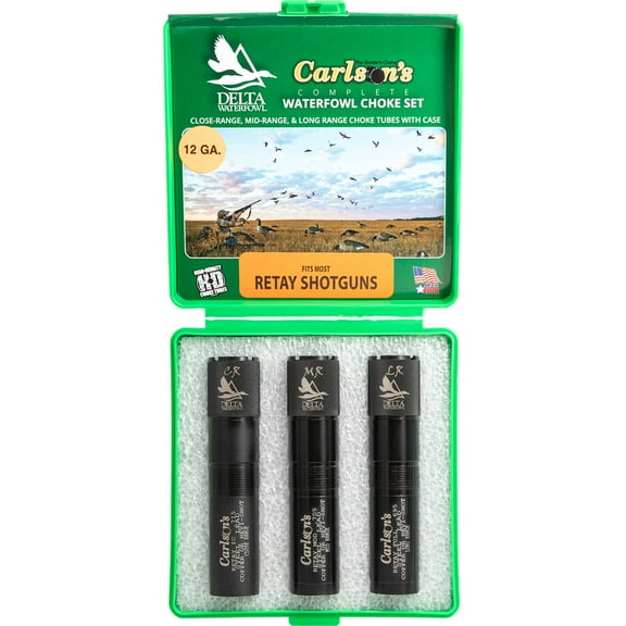 Carlson's Choke Tubes Retay Delta Waterfowl , Set - C,M,LR, Black, 12ga
