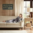 thumbnail image 1 of Woolrich Elect Electric Blanket Throw with 3 Heat Level Setting Controller 60x70" Grey, 1 of 5