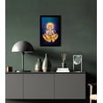thumbnail image 5 of IBA Indianbeautifulart Lord Hanuman Picture Frame Religious Poster Black Wall Frame Deity Photo Frame Wall Decor&nbsp;For Home/ Office/ Temple-6 x 8 Inches, 5 of 7